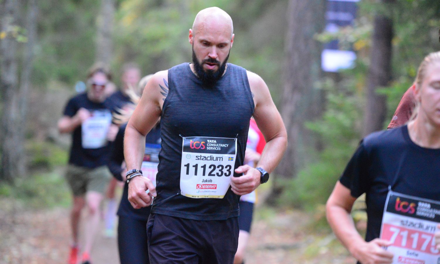 Jakob Örnmalm springer Lidingöloppet